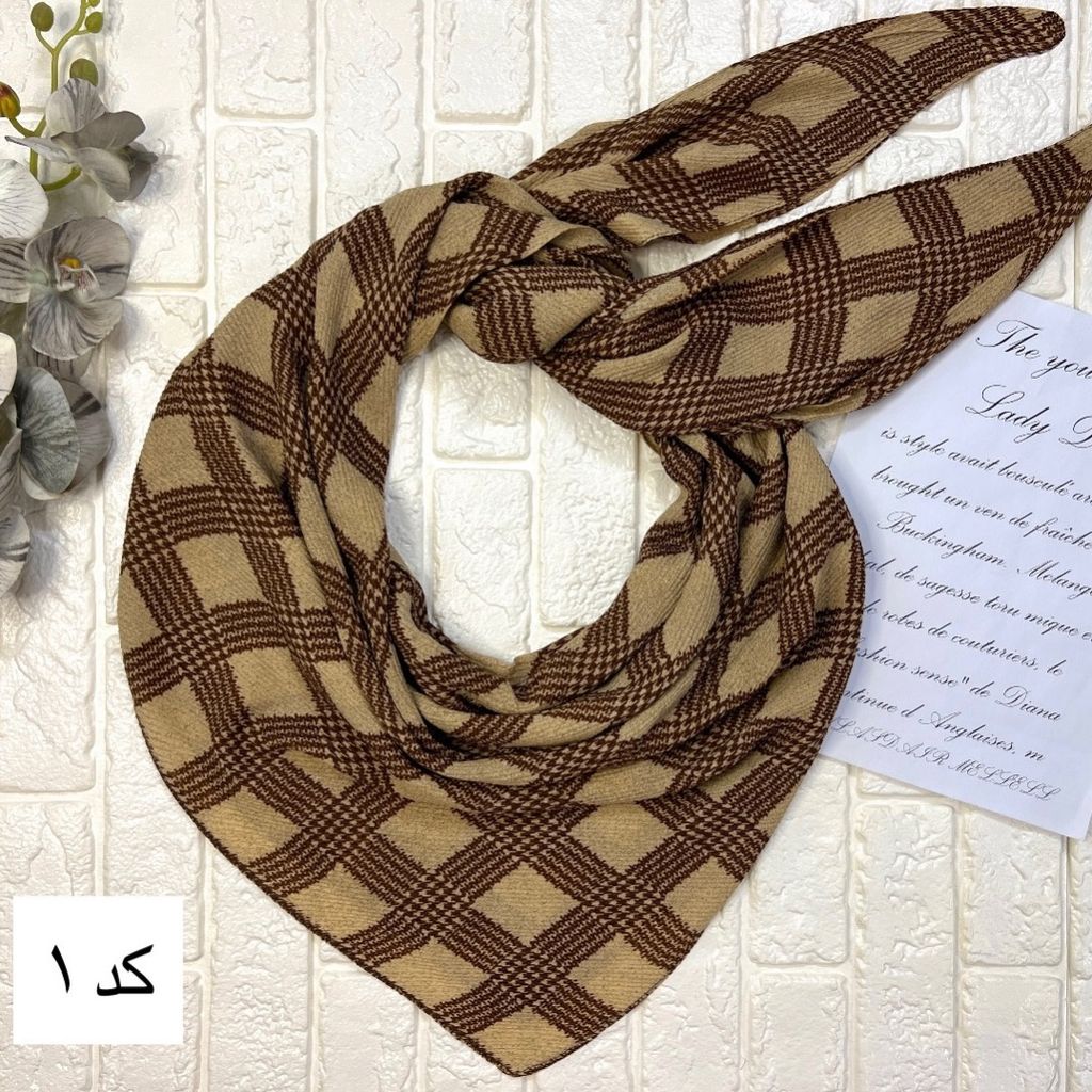 خرید اینترنتی روسری نخی پلیسه برشکا