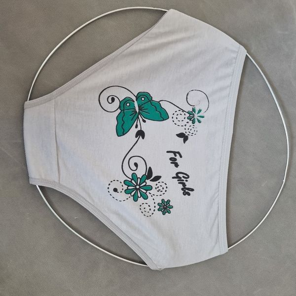 شورت زنانه نخی سایز سه ایکس لارح با چاپ گل و پروانه سایز بزرگ بسته 6 عددی