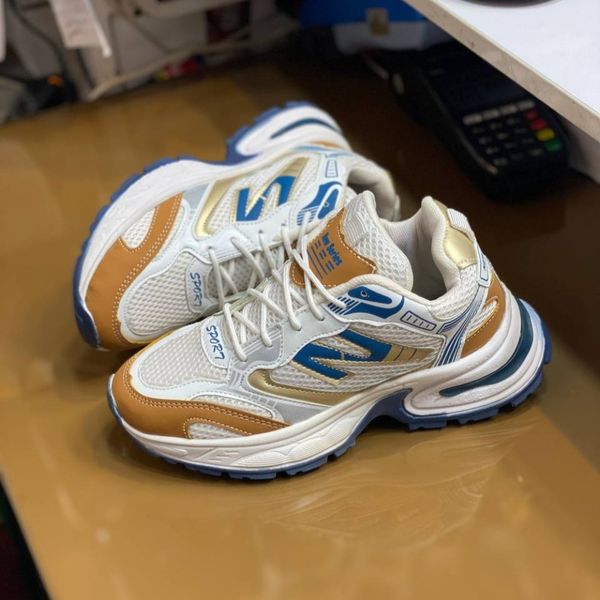 کفش لژدار زنانه طرح لاوان رنگ سفید ابی