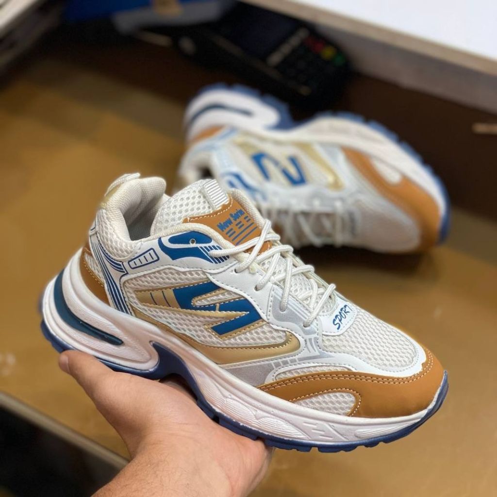 قیمت ارزان کفش لژدار زنانه طرح لاوان رنگ سفید ابی