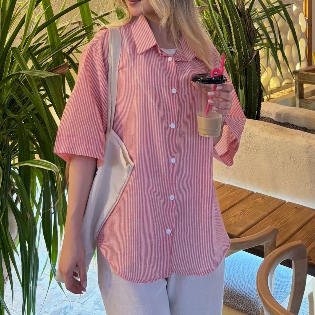 خرید اینترنتی شومیز راه راه زنانه