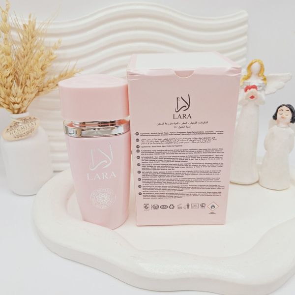 ادکلن زنانه لارا صورتی کمرنگ خوشبووو وارداتی حجم 100 میل