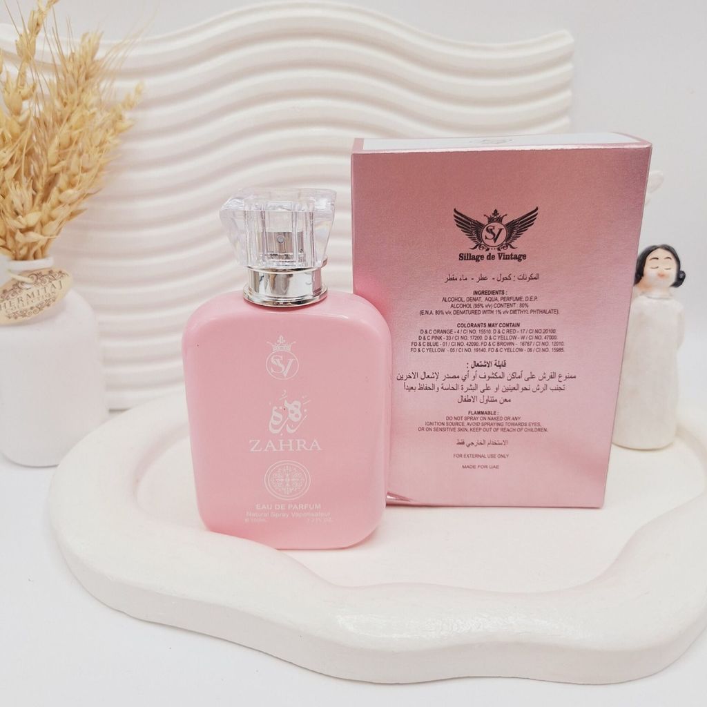 فروش اینترنتی ادکلن ZAHRA حجم 100 میل