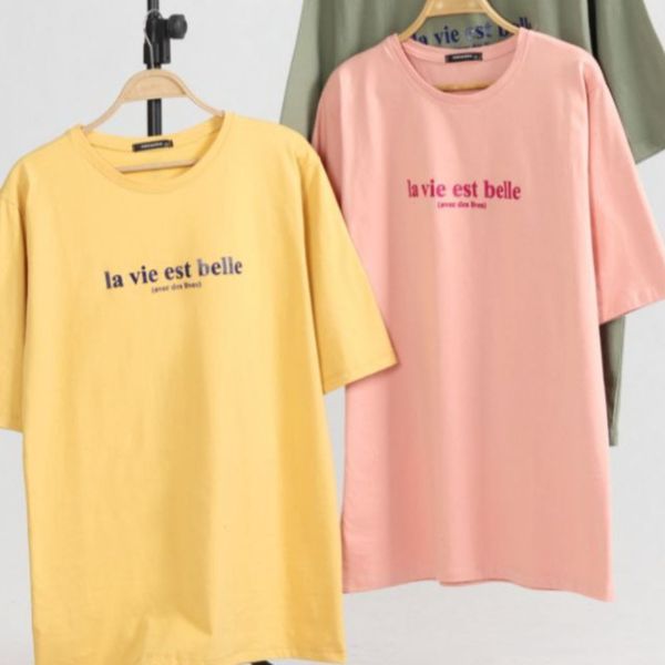 تیشرت لانگ زنانه پنبه