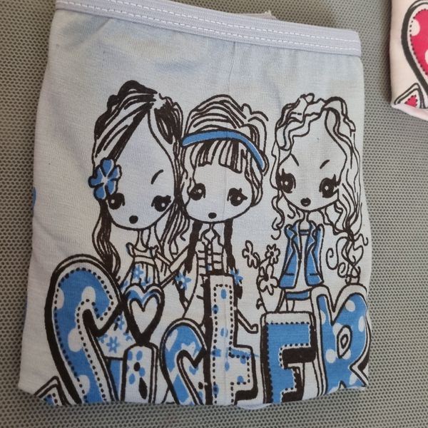 شورت زنانه نخی پشت چاپی فانتزی سایز ایکس لارج بسته 6 عددی