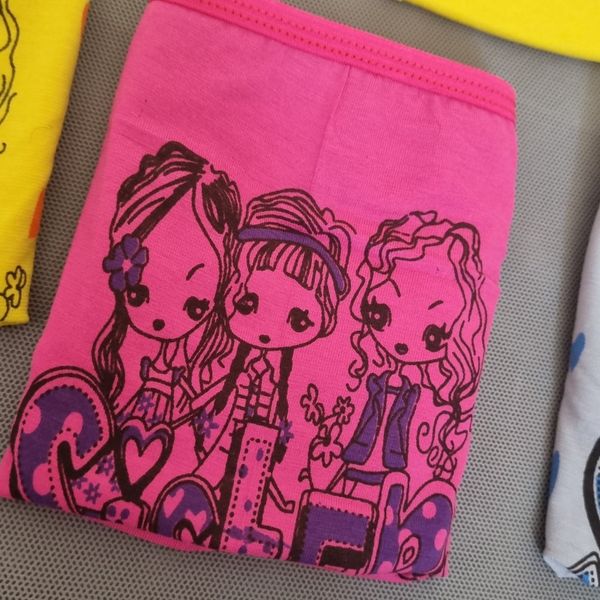 شورت زنانه نخی پشت چاپی فانتزی سایز ایکس لارج بسته 6 عددی