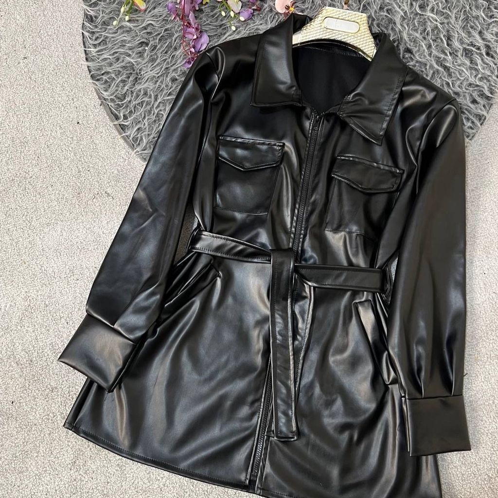 مشخصات کت چرم زنانه