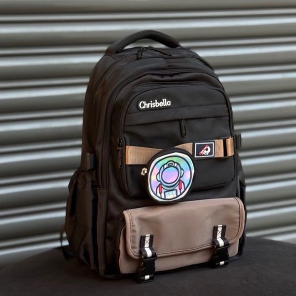 کوله پشتی وارداتی اورجینال طرح فضانورد برند Chrisbella کد 4061001