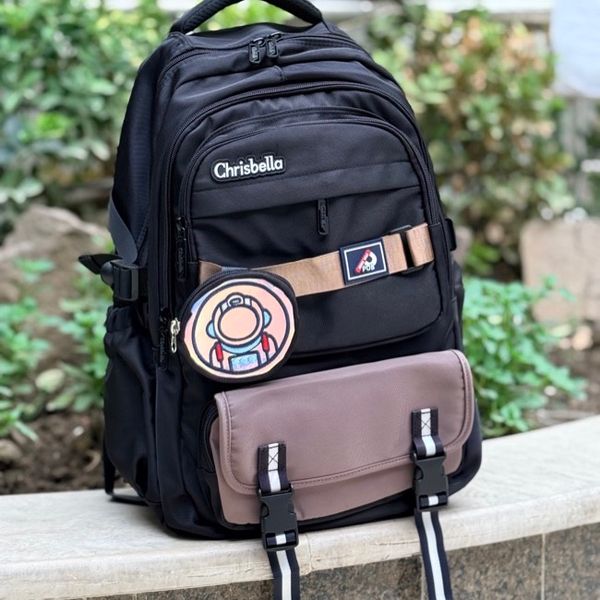 کوله پشتی وارداتی اورجینال طرح فضانورد برند Chrisbella کد 4061001