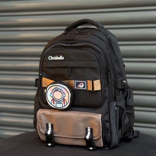 کوله پشتی وارداتی اورجینال طرح فضانورد برند Chrisbella کد 4061001