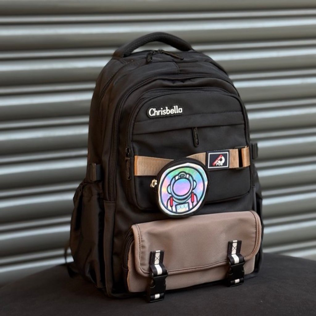 خرید اینترنتی قیمت کوله پشتی وارداتی اورجینال طرح فضانورد برند Chrisbella کد 4061001