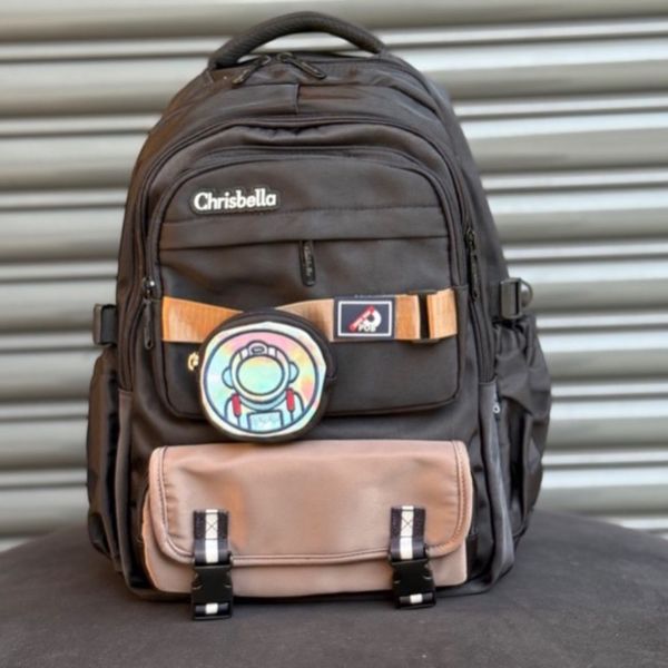 کوله پشتی وارداتی اورجینال طرح فضانورد برند Chrisbella کد 4061001