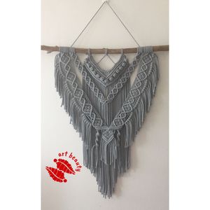 دیوارکوب اویز مکرومه دکوری طرح دوستی