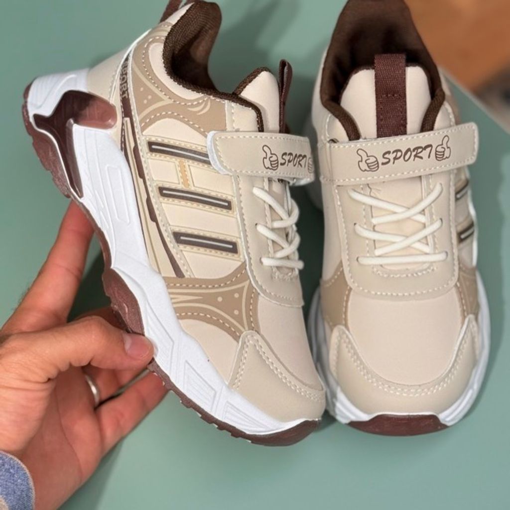 خرید اینترنتی قیمت کتونی بچگانه طرح سه خط برند K-Z کد 4061203