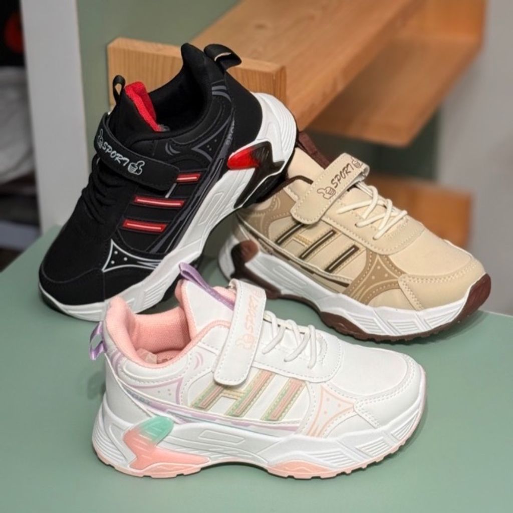 فروش اینترنتی کتونی بچگانه طرح سه خط برند K-Z کد 4061203