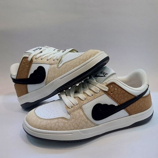 کتونی نایک جردن وان قلبی کرم قهوای Nike Jordan 1