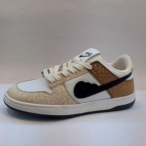 خرید انلاین کتونی نایک جردن وان قلبی کرم قهوای Nike Jordan 1