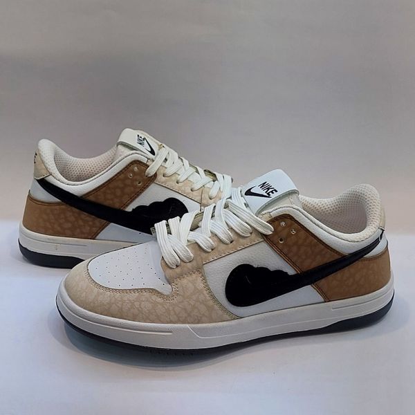 کتونی نایک جردن وان قلبی کرم قهوای Nike Jordan 1