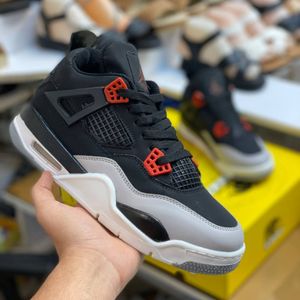 قیمت ارزان کفش جردن4 مردانه رنگ مشکی طوسی