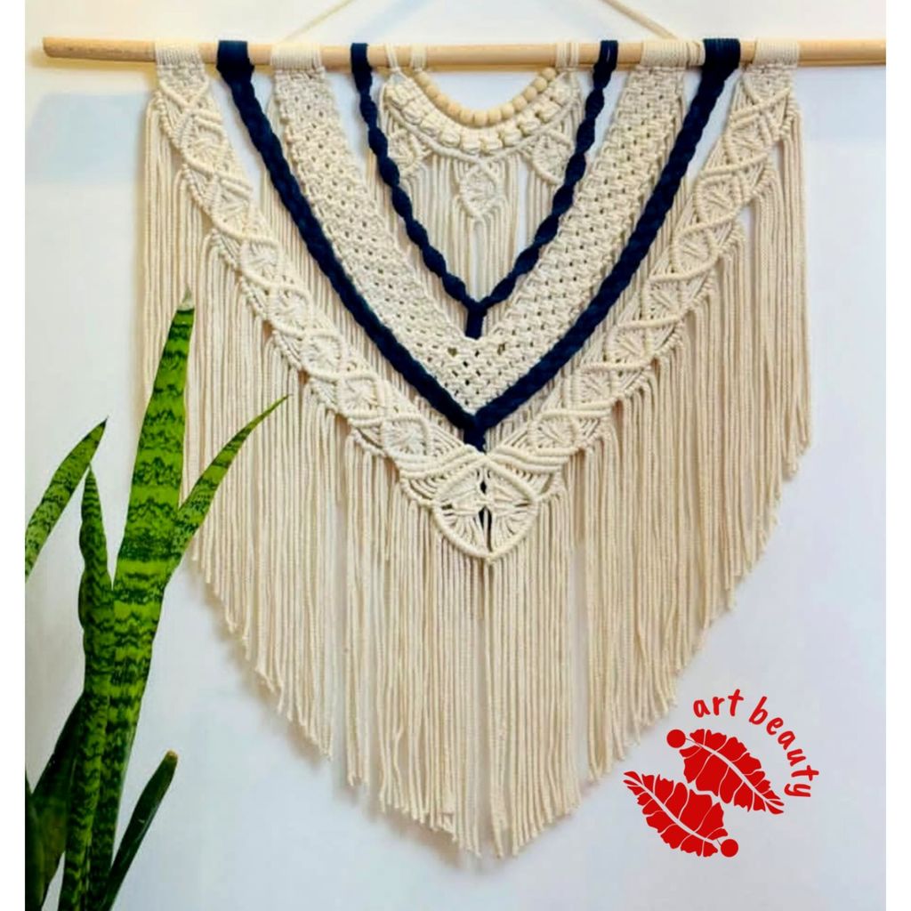 مشخصات دیوارکوب آویز مکرومه طرح المیرا