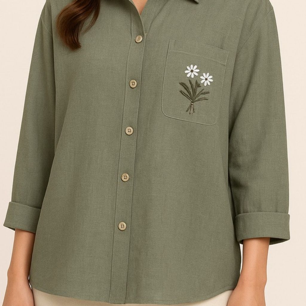 قیمت ارزان شومیز گلدوزی ناز