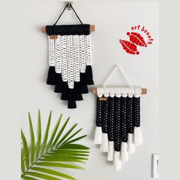 دبوارکوب دکور هدیه مکرومه طرح  ادریس