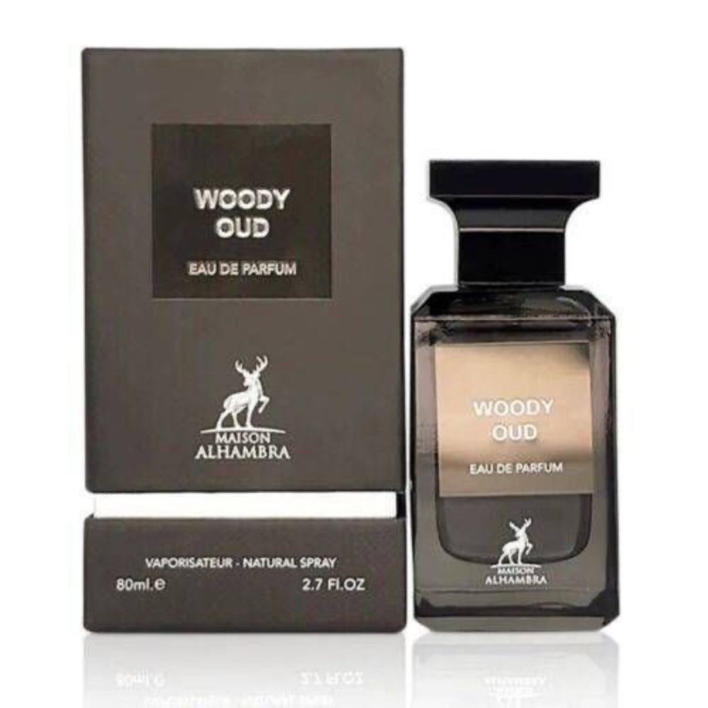 فروش اینترنتی عطر ادکلن الحمبرا وودی عود (مشابه تام فورد عود وود اصلی Alhambra Woody Oud
