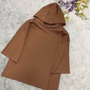 خرید اینترنتی لانگ زنانه طرح کلاه دار