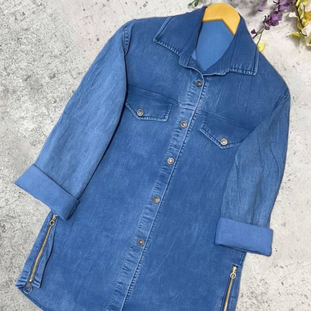 خرید آنلاین مانتو بغل زیپ