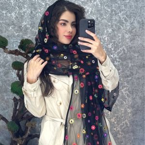 خرید انلاین شال تور گل‌ ابریشم ستلند