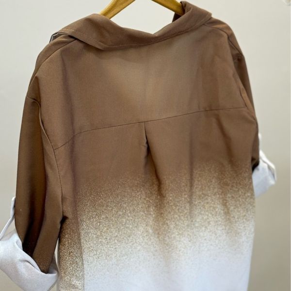 شومیز آبرنگی یقه‌دار ستلند