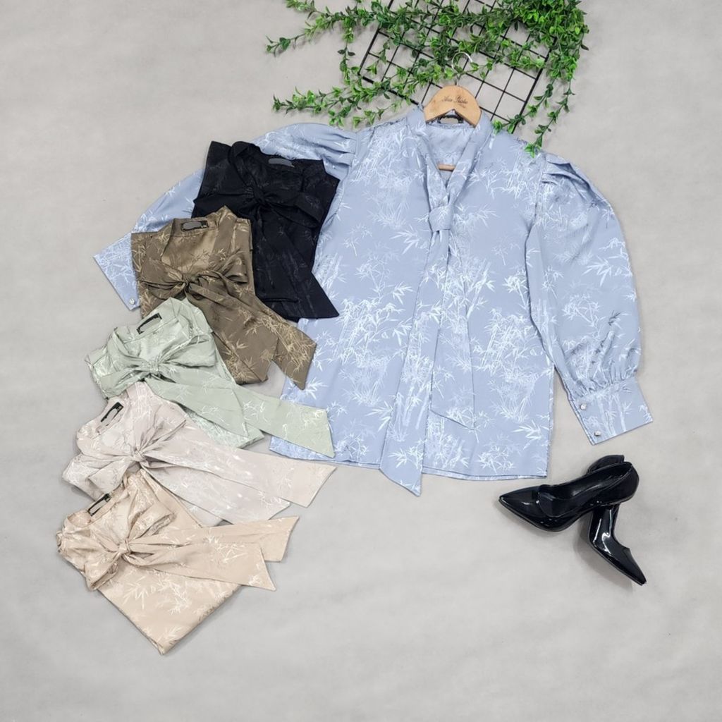 مشخصات شومیز کراواتی طرح بامبو