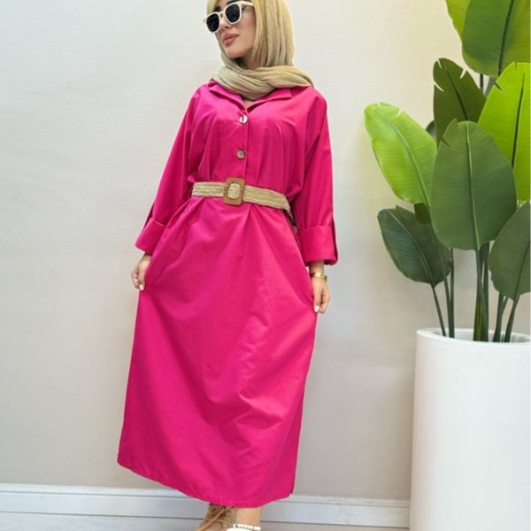 پیراهن و کمربند کنفی ستلند