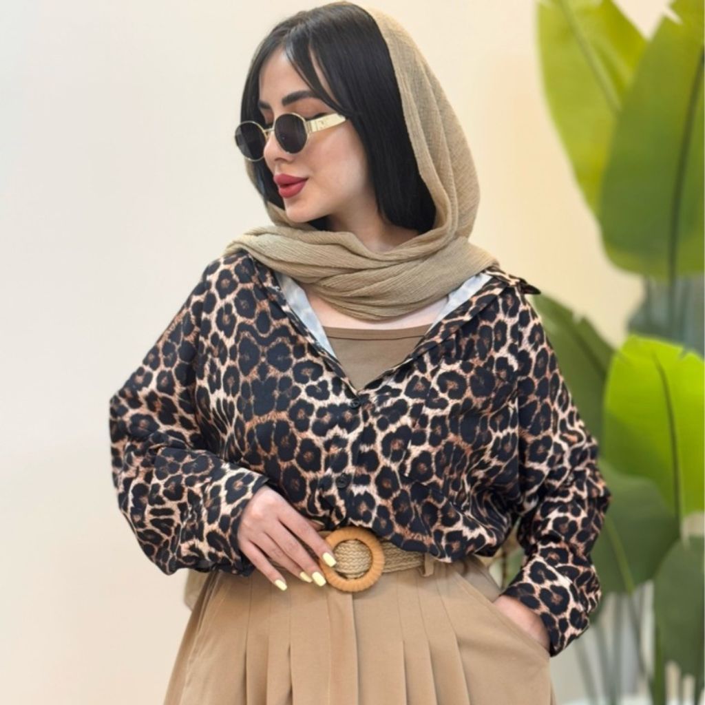 خرید آنلاین شومیز پلنگی ستلند