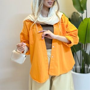 خرید اینترنتی شومیز کتان رنگی ستلند