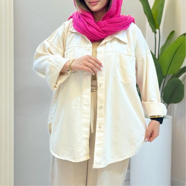 شومیز کتان رنگی ستلند