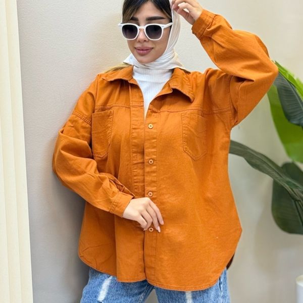 شومیز کتان رنگی ستلند