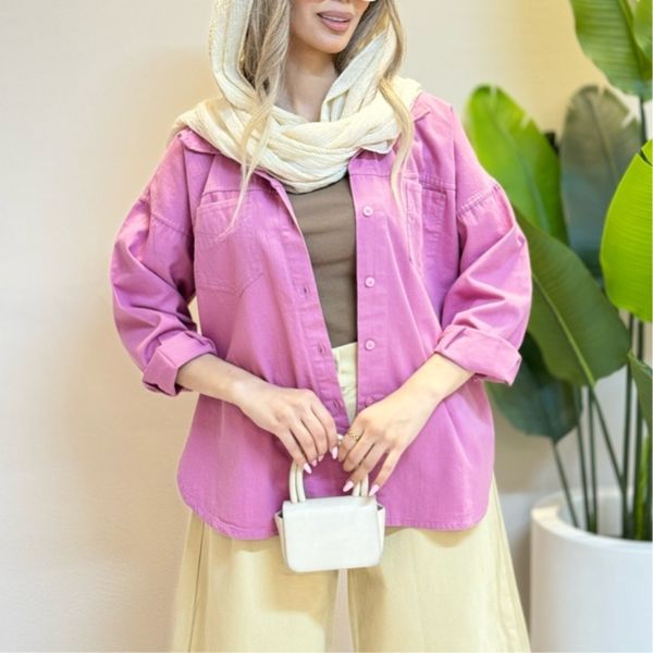 شومیز کتان رنگی ستلند