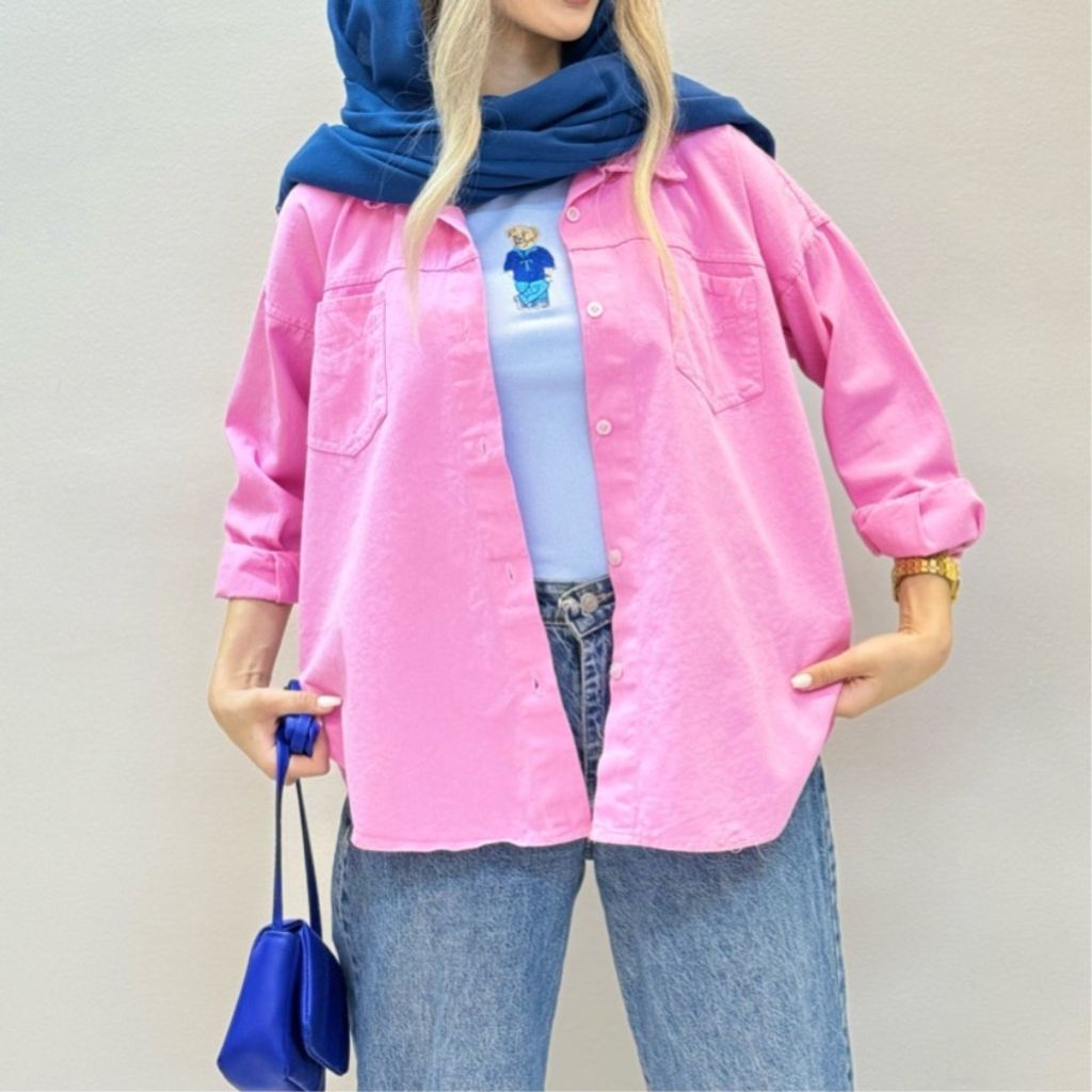 قیمت ارزان شومیز کتان رنگی ستلند