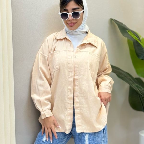 شومیز کتان رنگی ستلند