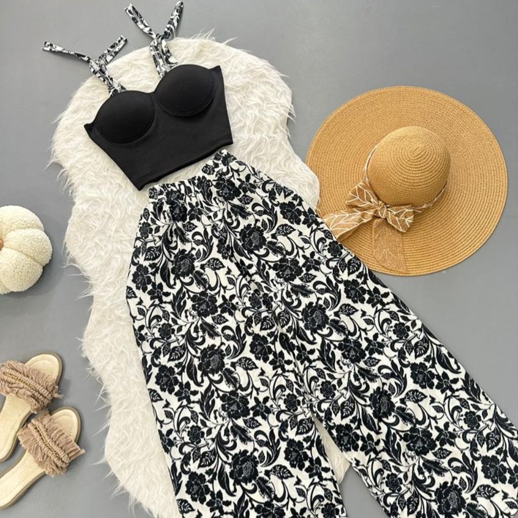 خرید اینترنتی کراپ شلوار نغمه پاپولک