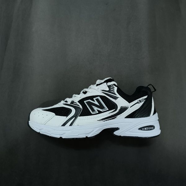 کتونی مردانه نیوبالانس 530 سفید مشکی کیفیت بالا