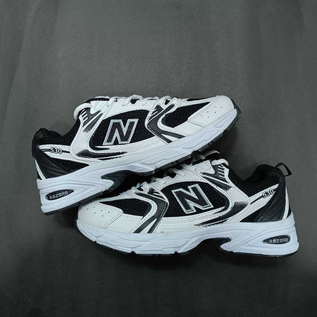 قیمت ارزان کتونی مردانه نیوبالانس 530 سفید مشکی کیفیت بالا