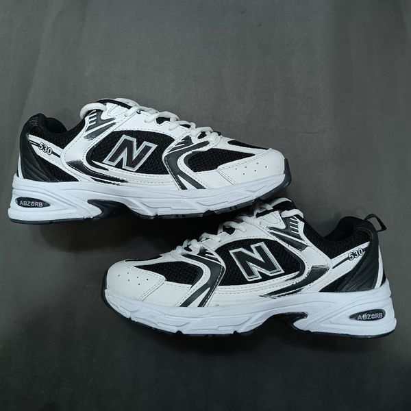 کتونی مردانه نیوبالانس 530 سفید مشکی کیفیت بالا