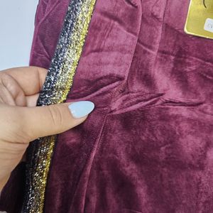 قیمت ارزان شلوارمخمل زنانه بغل نوار لمه CVC