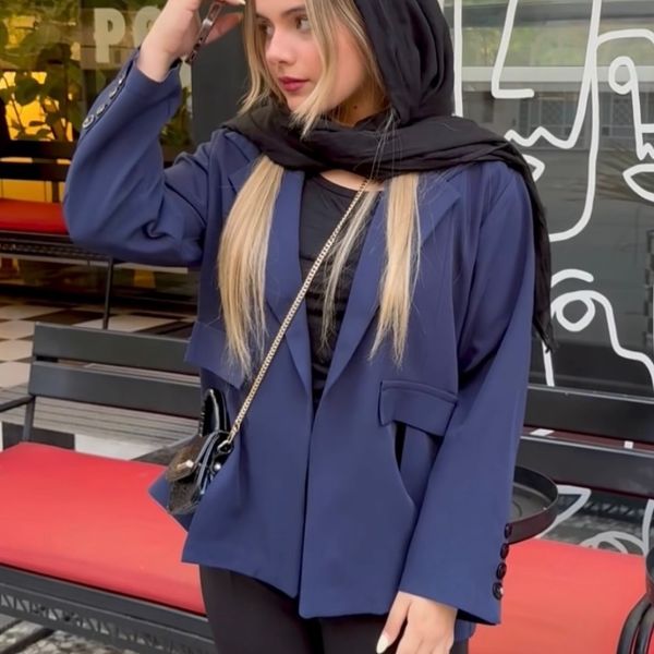 کت مزونی سرمه ای