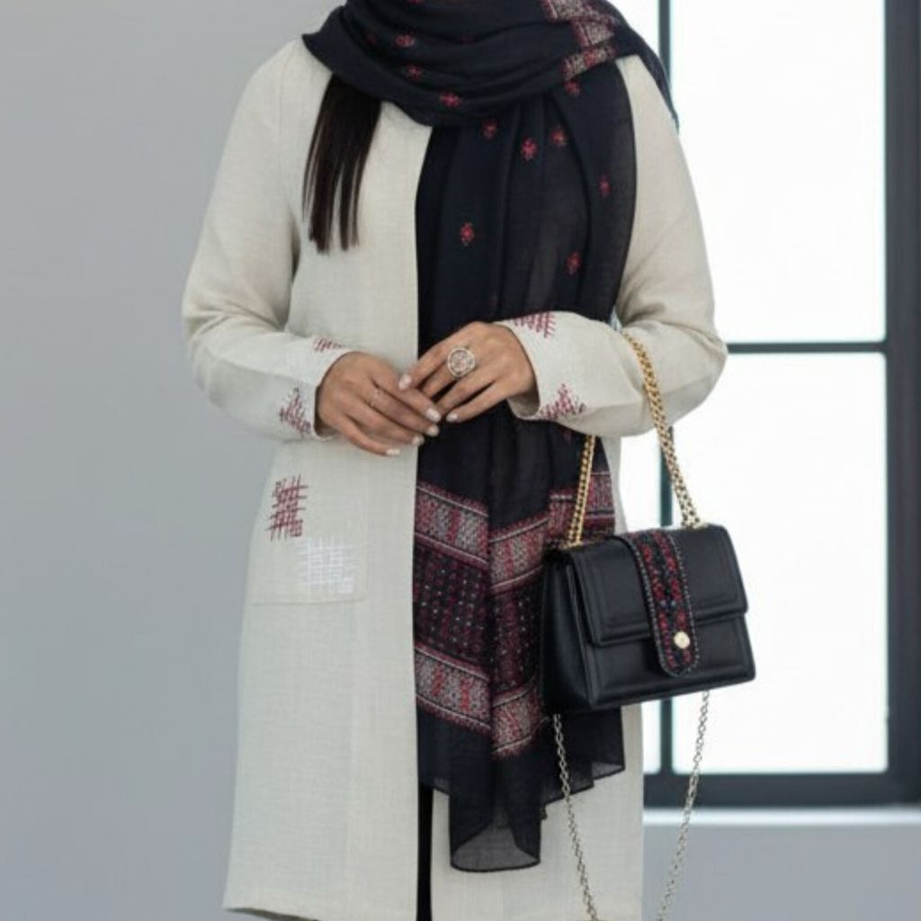 خرید انلاین مانتو شانتون گلدوزی