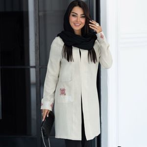 قیمت ارزان مانتو شانتون گلدوزی