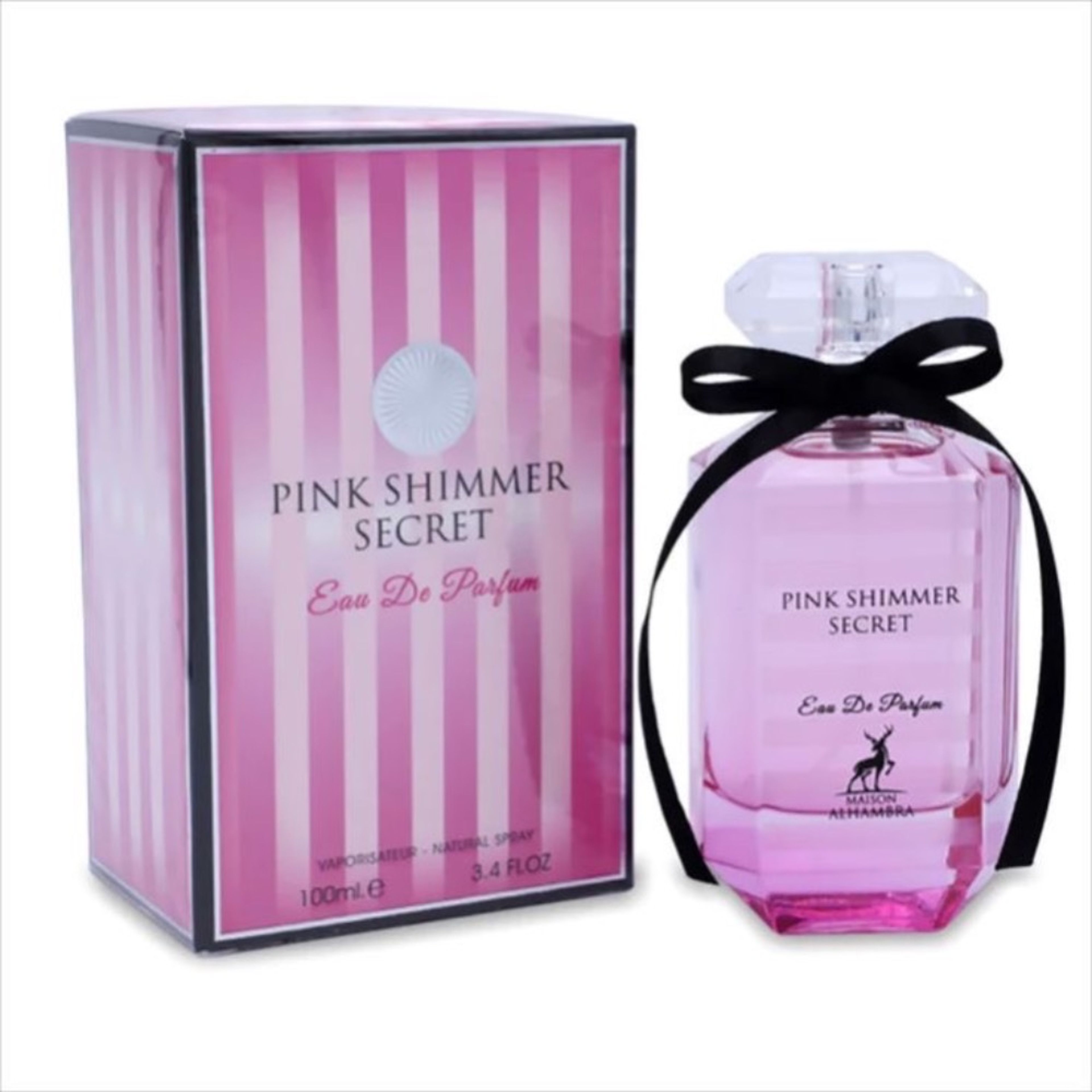مشخصات عطر ادکلن الحمبرا پینک شیمر سکرت (مشابه ویکتوریا سکرت بامب شل) | Alhambra