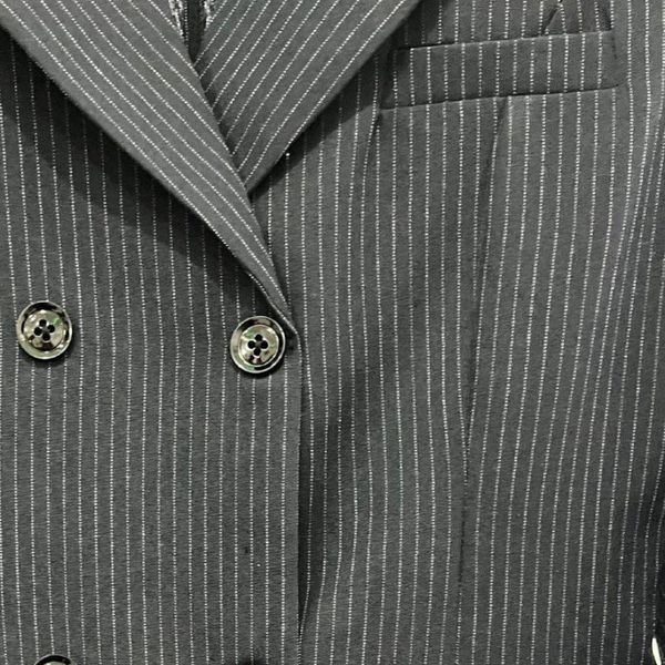 مانتو شلوار اداری دکمه مشکی